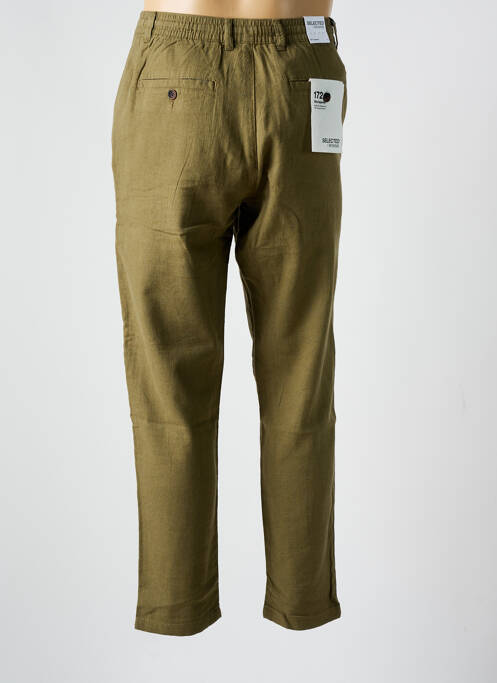 Pantalon chino verde SELECTED bărbat