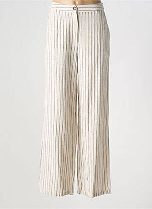 Pantalon larg bej LA PETITE ETOILE femeie