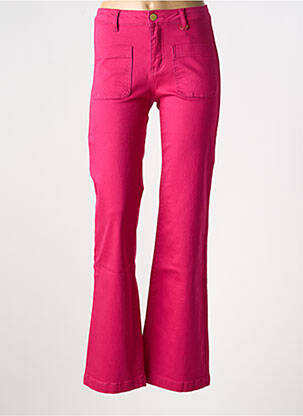 Pantalon evazat roz LA PETITE ETOILE femeie