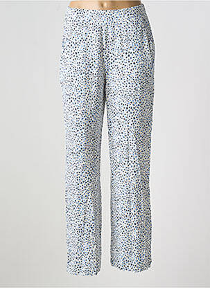 Pantalon drept albastru ICHI femeie