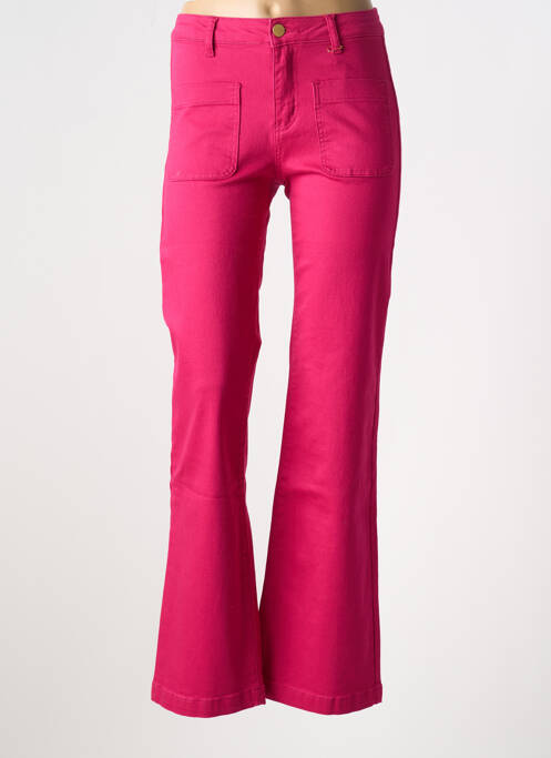 Pantalon evazat roz LA PETITE ETOILE femeie
