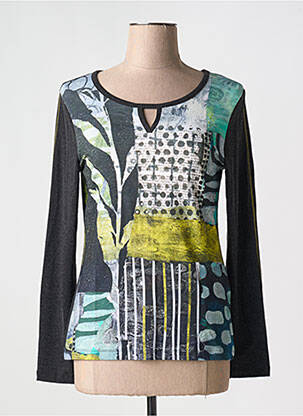 Tricou mâneci lungi mâneci lungi gri DOLCEZZA femeie