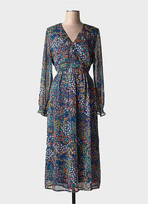 Rochie lungă albastru JULIE GUERLANDE femeie