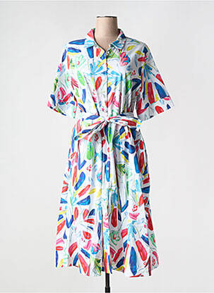 Rochie midi alb DOLCEZZA femeie