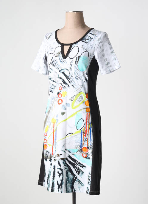 Rochie midi alb DOLCEZZA femeie