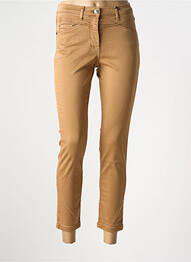 Pantalon slim țesătură poplin mărime normală bej BETTY BARCLAY femme