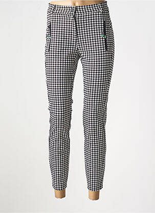 Pantalon 7/8 talie înaltă talie înaltă negru TUZZI femeie