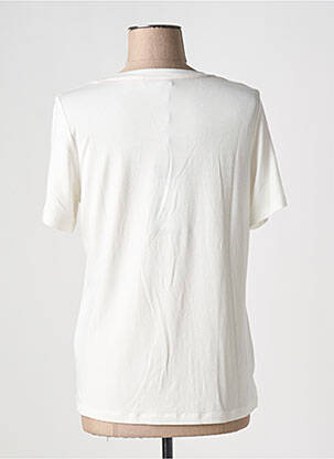 Tricou serigrafie cu strasuri mâneci scurte alb TUZZI femeie