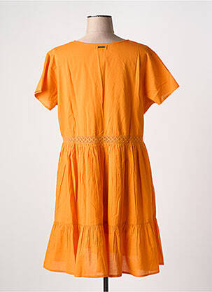 Rochie midi mâneci scurte mâneci scurte portocaliu AGATHE & LOUISE femeie