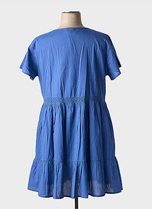 Rochie midi mâneci scurte mâneci scurte albastru AGATHE & LOUISE femme