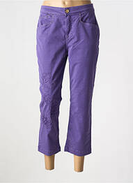 Pantalon 7/8 elasticitate mărime normală violet ELISA CAVALETTI femme