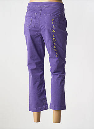 Pantalon 7/8 elasticitate mărime normală violet ELISA CAVALETTI femeie