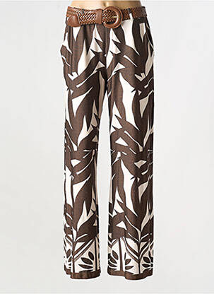 Pantalon drept maro K-DESIGN femeie