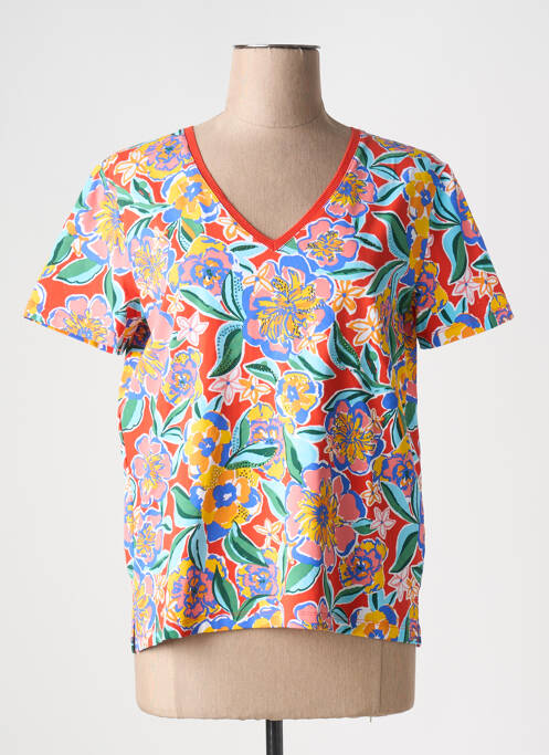 Tricou portocaliu LEO & UGO femeie