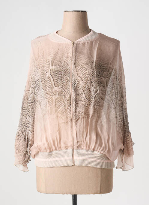 Jachete casual roz TRICOT CHIC femeie