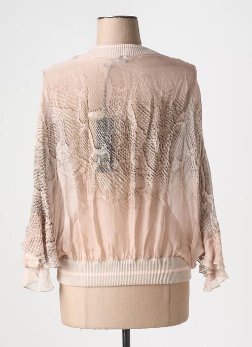 Jachete casual roz TRICOT CHIC femeie