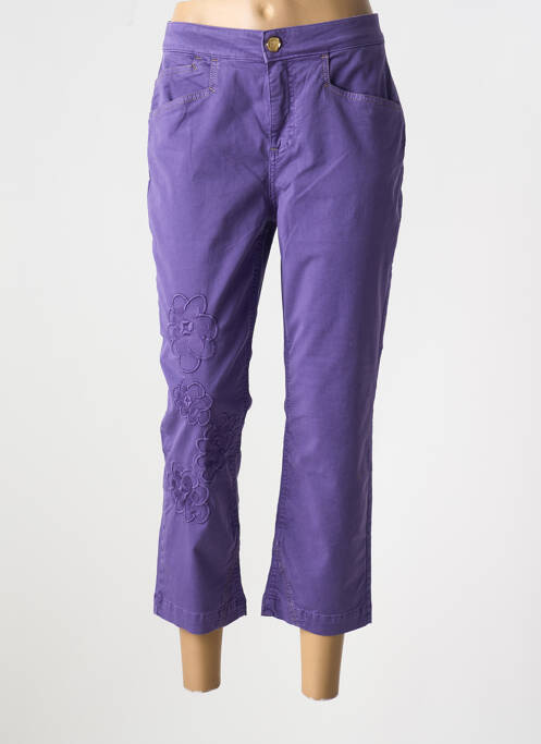 Pantalon 7/8 violet ELISA CAVALETTI femeie