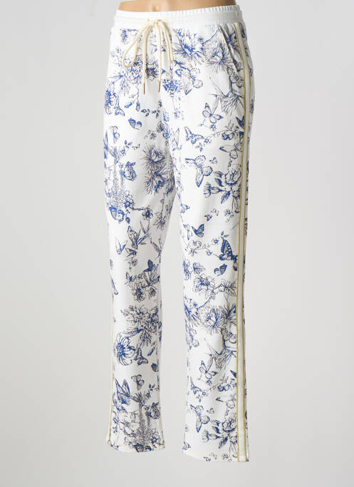 Pantalon slim alb LEO & UGO femeie