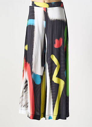 Pantalon larg negru OZAI N KU femeie