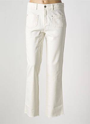 Blugi cu croială dreaptă bej EVA KAYAN femeie