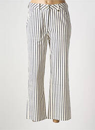Pantalon 7/8 elasticitate mărime normală bej LOLA CASADEMUNT femme