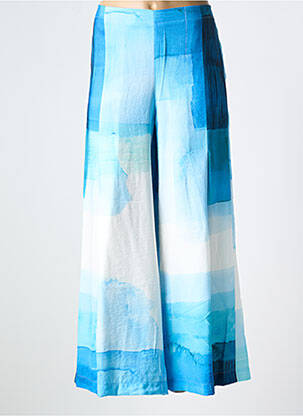 Pantalon larg albastru K femeie