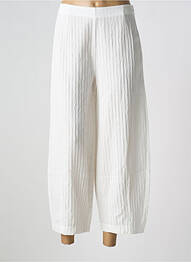 Pantalon 7/8 talie înaltă talie înaltă alb K femme