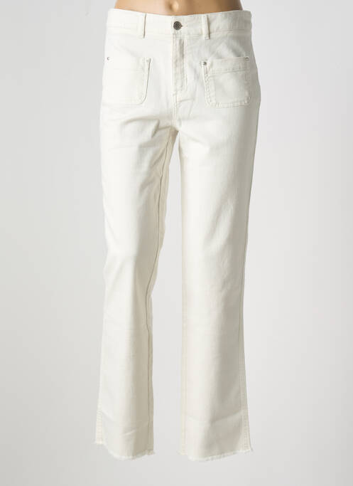 Blugi cu croială dreaptă bej EVA KAYAN femeie