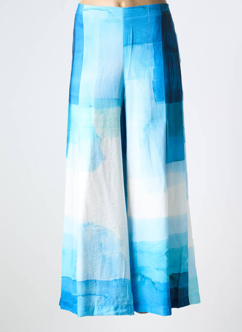 Pantalon larg albastru K femeie