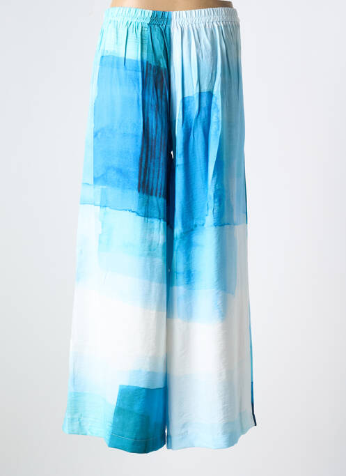 Pantalon larg albastru K femeie