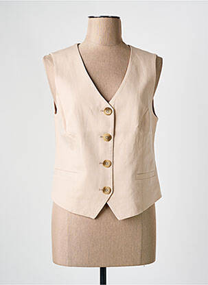 Vestă fără mâneci bej C'EST BEAU LA VIE femeie