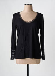 Tricou mâneci lungi mâneci lungi negru ESPRIT femme