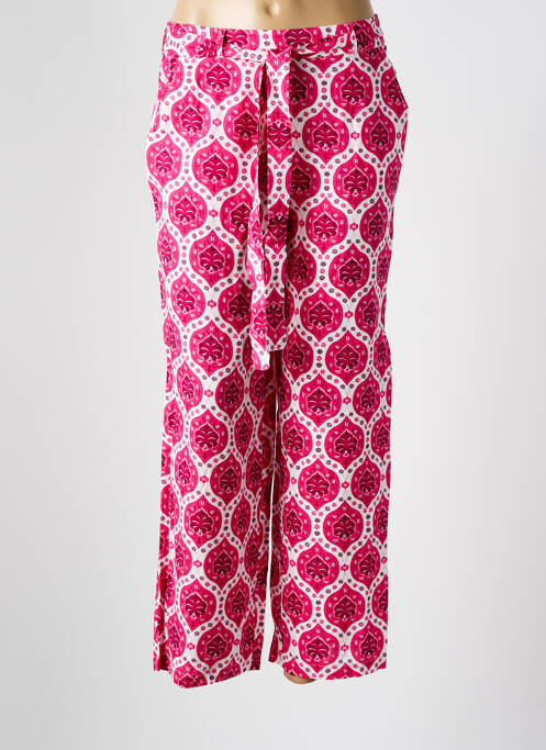 Pantalon drept țesătură poplin mărime normală roz C'EST BEAU LA VIE femme