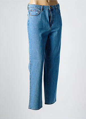 Blugi cu croială dreaptă albastru HAPPY femeie