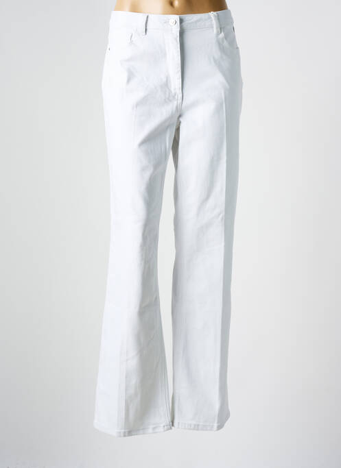 Blugi cu croială evazată alb C'EST BEAU LA VIE femeie