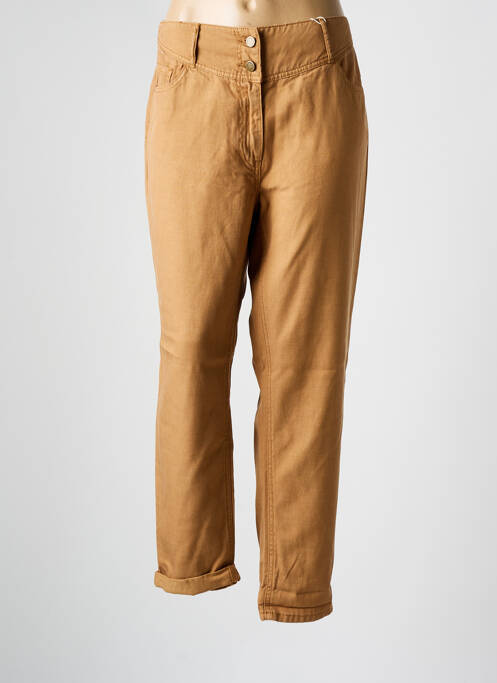 Blugi cu croială dreaptă maro C'EST BEAU LA VIE femeie