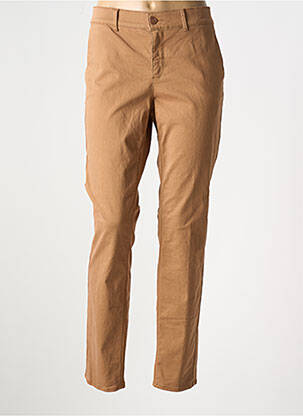 Pantalon chino talie joasă talie joasă maro HAPPY femeie