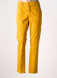 Pantalon chino talie joasă talie joasă galben HAPPY femme