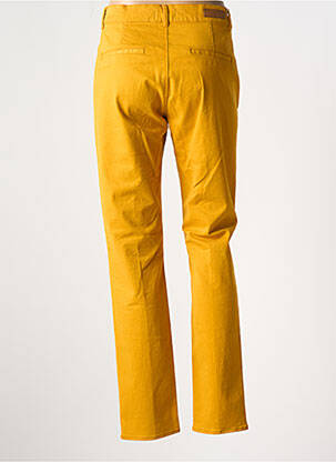Pantalon chino talie joasă talie joasă galben HAPPY femeie