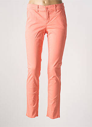 Pantalon chino talie joasă talie joasă portocalie HAPPY femeie
