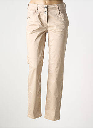 Pantalon slim talie joasă talie joasă bej CECIL femeie