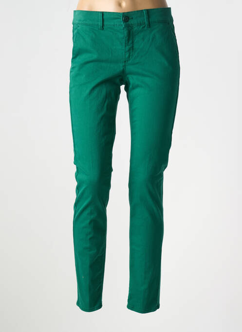 Pantalon chino verde închis HAPPY femeie