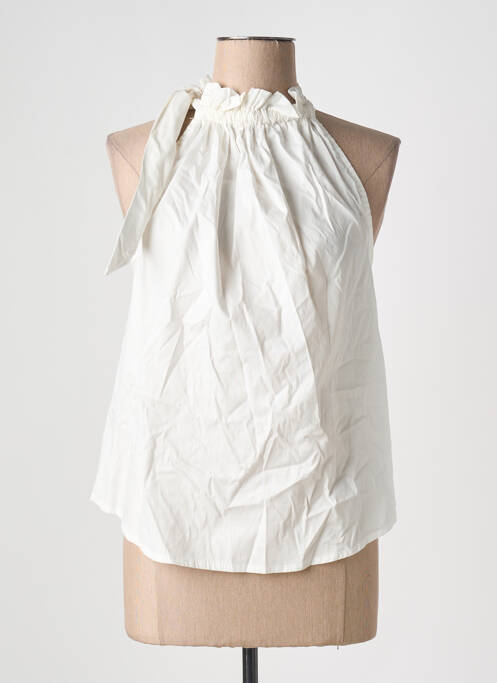 Top alb LUMINE femeie