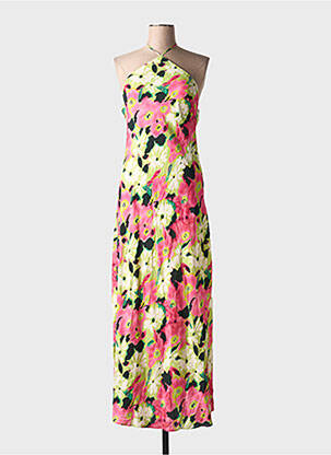Rochie midi imprimeu floral fără mâneci roz COPPEROSE femeie