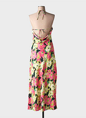 Rochie midi imprimeu floral fără mâneci roz COPPEROSE femeie