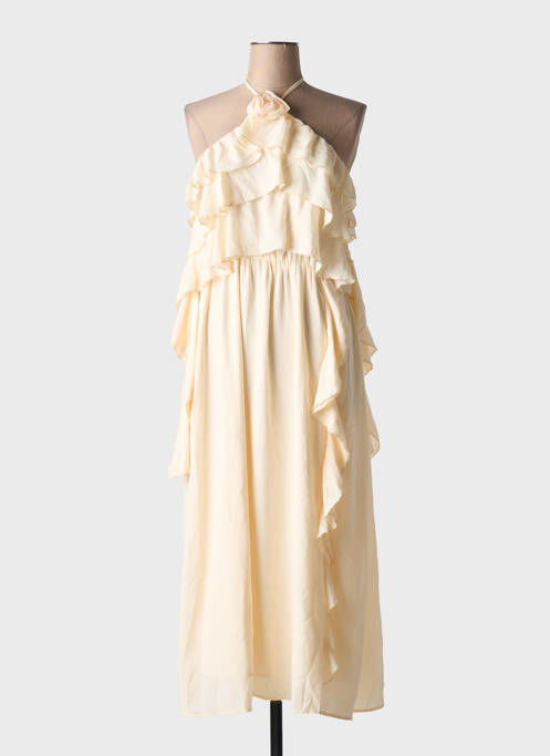 Rochie midi galben ELLI WHITE femeie