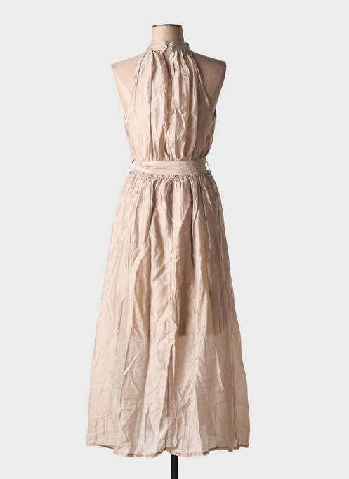 Rochie lungă maro LUMINE femeie