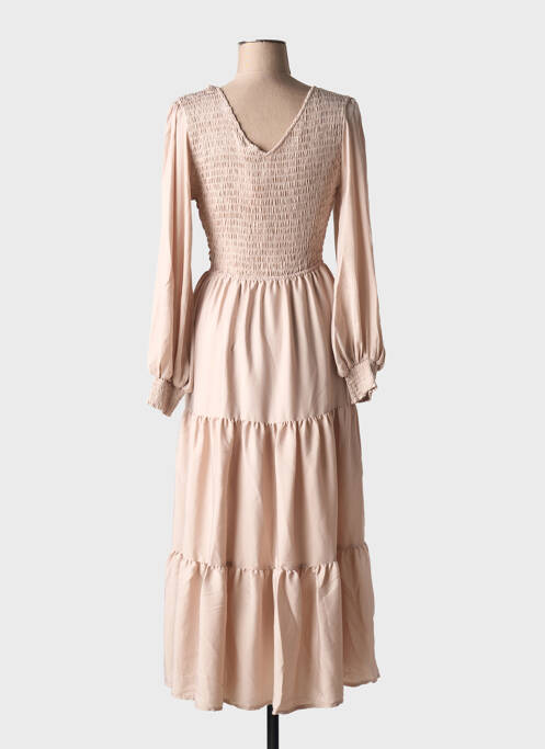 Rochie lungă bej ELLI WHITE femeie