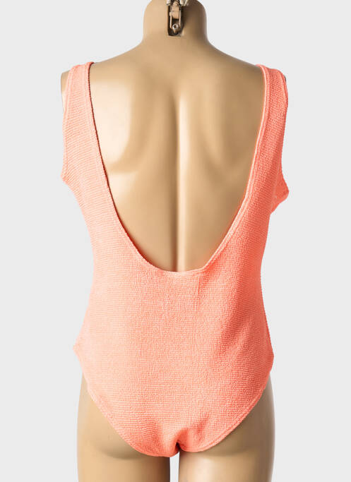 Costum de baie dintr-o singură piesă elasticitate portocaliu JS MILLENIUM femme