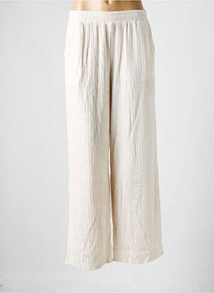 Pantalon larg bej ALLYSON femeie